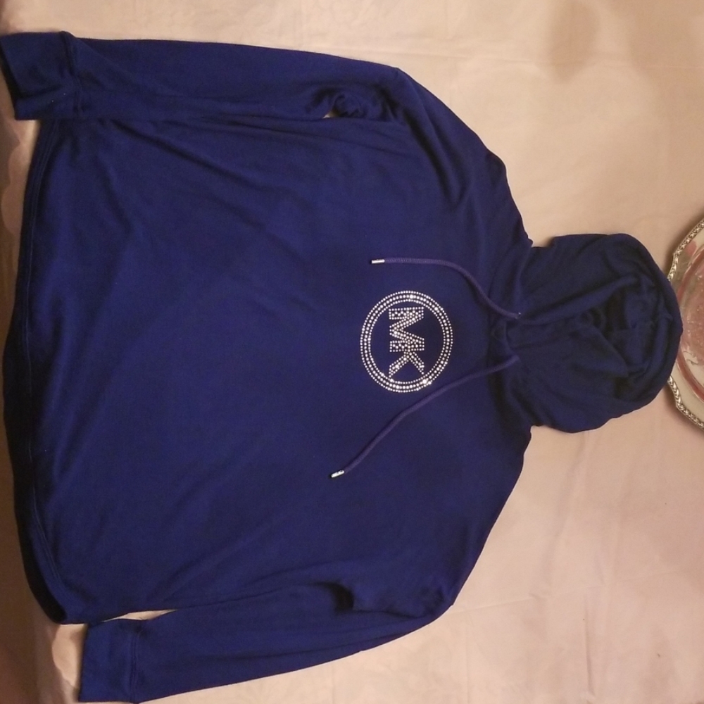 Michael kors blue hoodie shirt